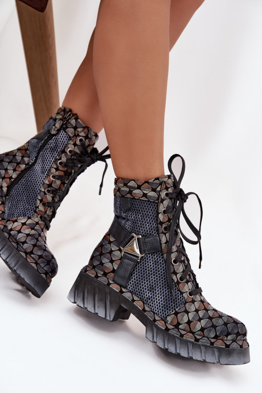 Oda Darbiniai kulkšnies batai Moteriškas Tai turiciejka 07072-03 įvairių spalvų