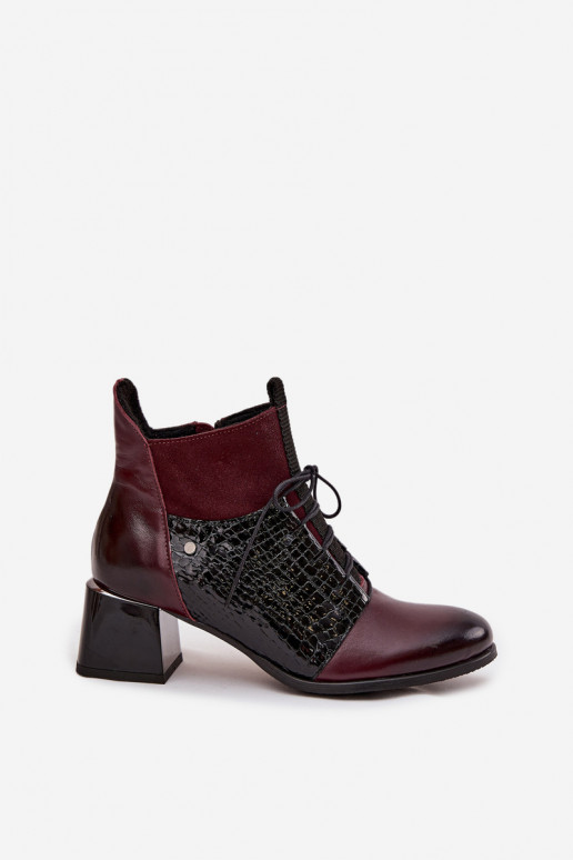 Zazoo 60503 Oda Aulinukai su kulniukais pašiltinti bordo spalvos