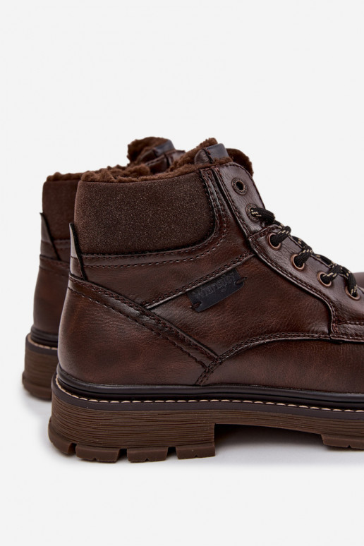 batai Vyriški pašiltinti INrangler 20253034.IKU tamsiai rudos spalvos