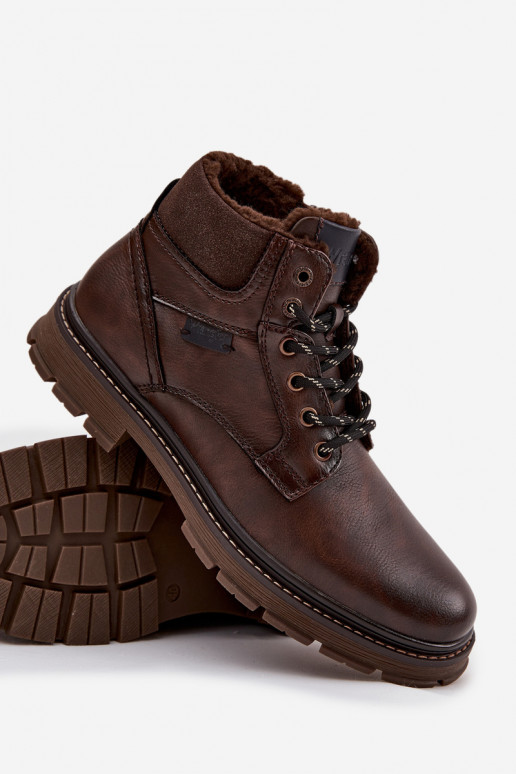 batai Vyriški pašiltinti INrangler 20253034.IKU tamsiai rudos spalvos