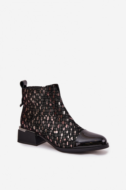 su lako efektu Moteriški aulinukaisuĮjungtaturalnej Skóry Ant žemo kulno D&A LZ52-960 juodos spalvos