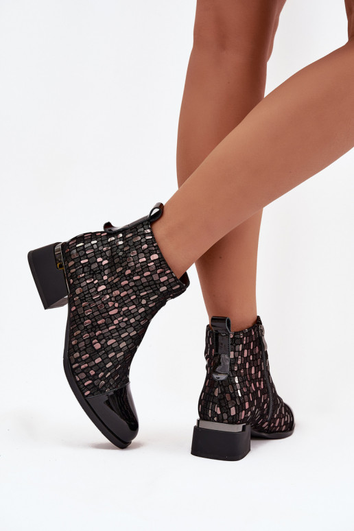 su lako efektu Moteriški aulinukaisuĮjungtaturalnej Skóry Ant žemo kulno D&A LZ52-960 juodos spalvos