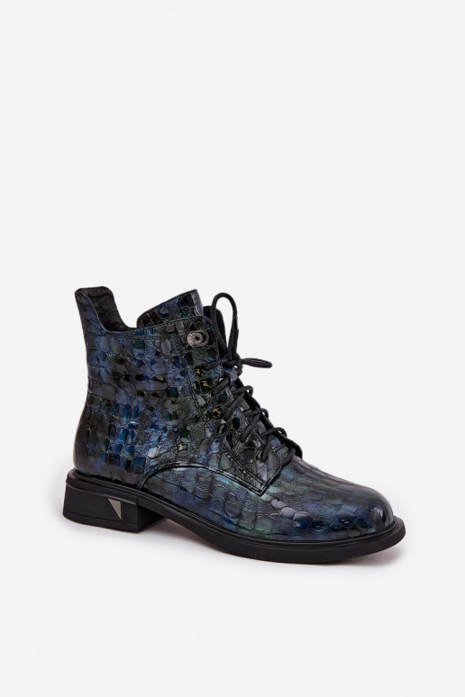 su lako efektu Moteriški aulinukaisuĮjungtaturalnej Skóry D&A LZ52-962 tamsiai mėlynos spalvos