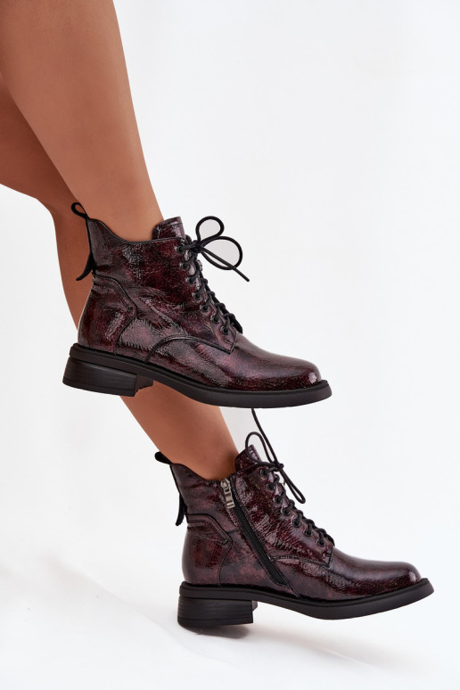 su lako efektu Oda Moteriški aulinukai Klocke D&A LZ52-954 bordo spalvos