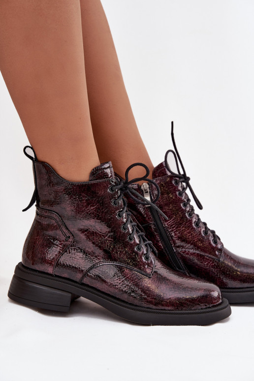 su lako efektu Oda Moteriški aulinukai Klocke D&A LZ52-954 bordo spalvos