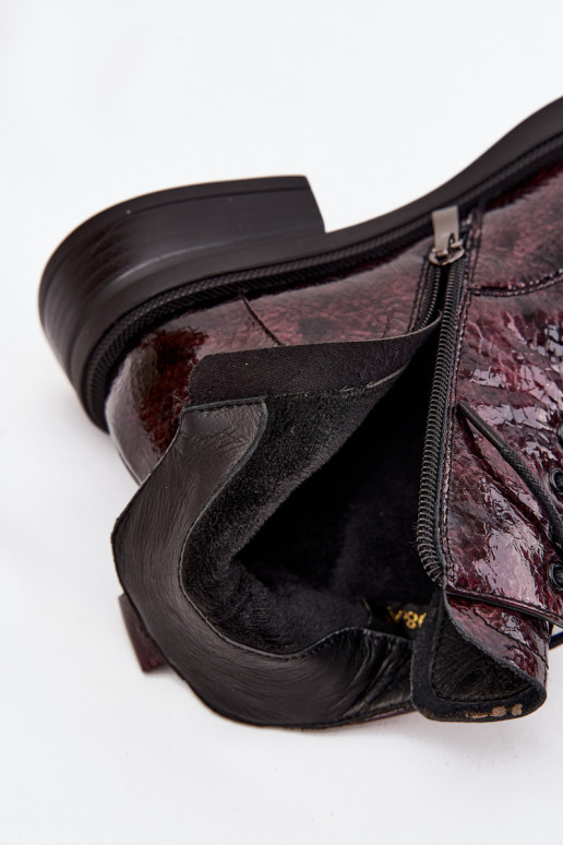 su lako efektu Oda Moteriški aulinukai Klocke D&A LZ52-954 bordo spalvos