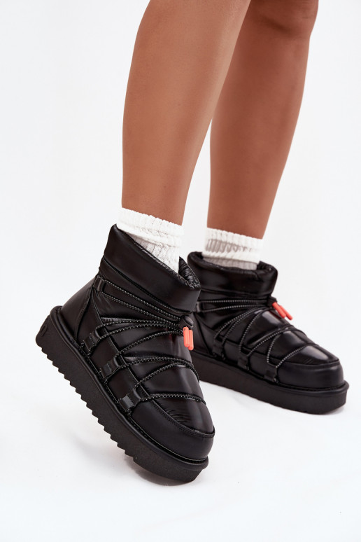 sniego batai Moteriškas su platforma D.Franklin DFSH370020 juodos spalvos