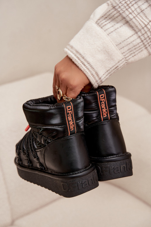 sniego batai Moteriškas su platforma D.Franklin DFSH370020 juodos spalvos