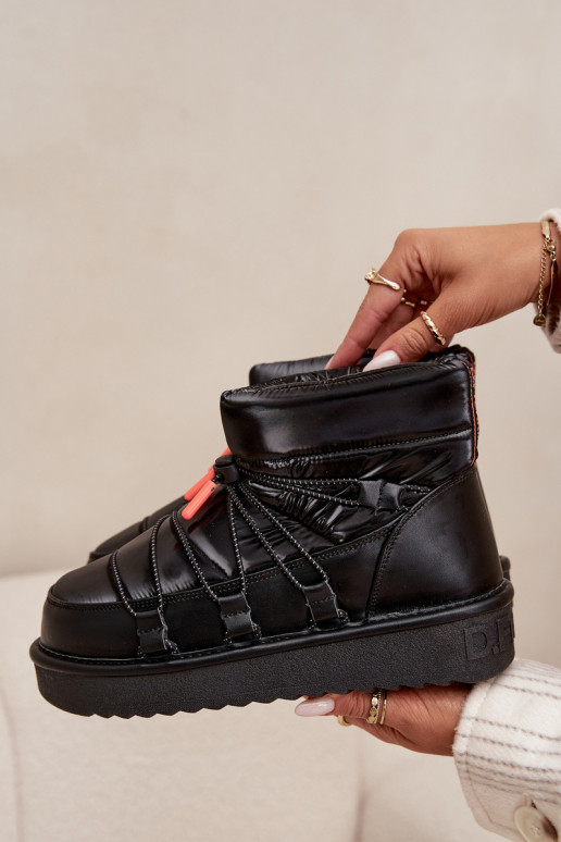 sniego batai Moteriškas su platforma D.Franklin DFSH370020 juodos spalvos