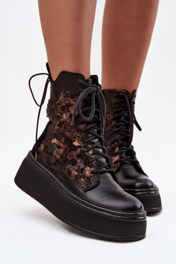 Oda Aulinukai su platforma Tai turiciejka 07086-01 juodos spalvos