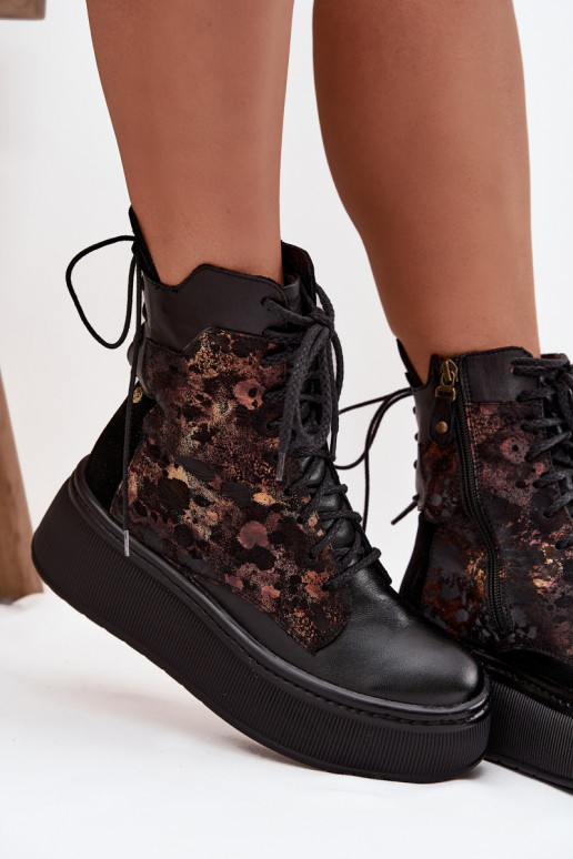 Oda Aulinukai su platforma Tai turiciejka 07086-01 juodos spalvos