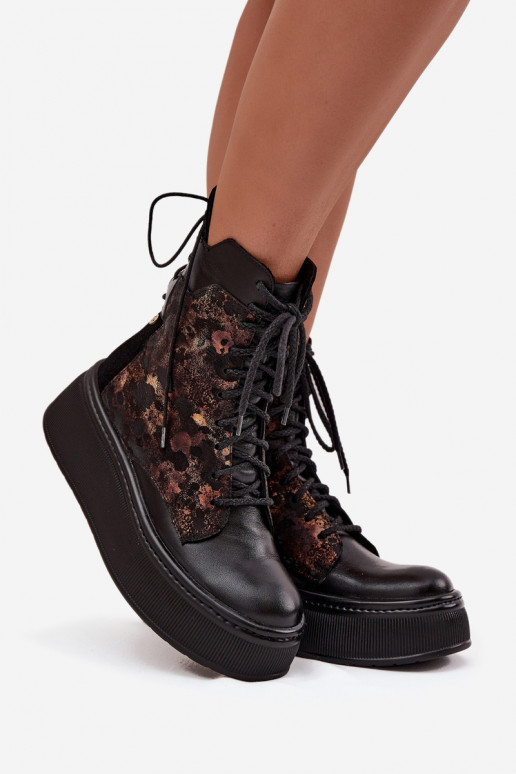 Oda Aulinukai su platforma Tai turiciejka 07086-01 juodos spalvos