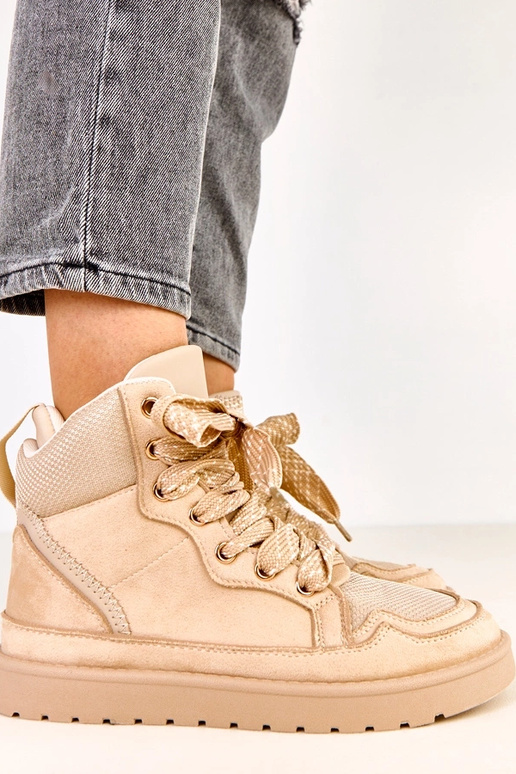 Smėliniai aukšti sportiniai bateliai...