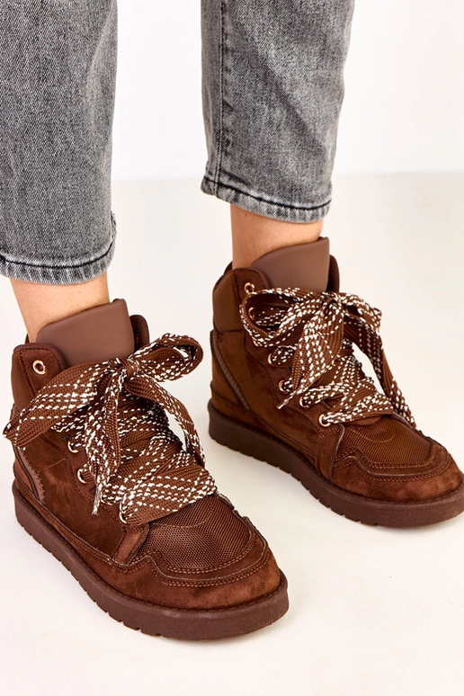 Rudi aukšti sportiniai bateliai su...