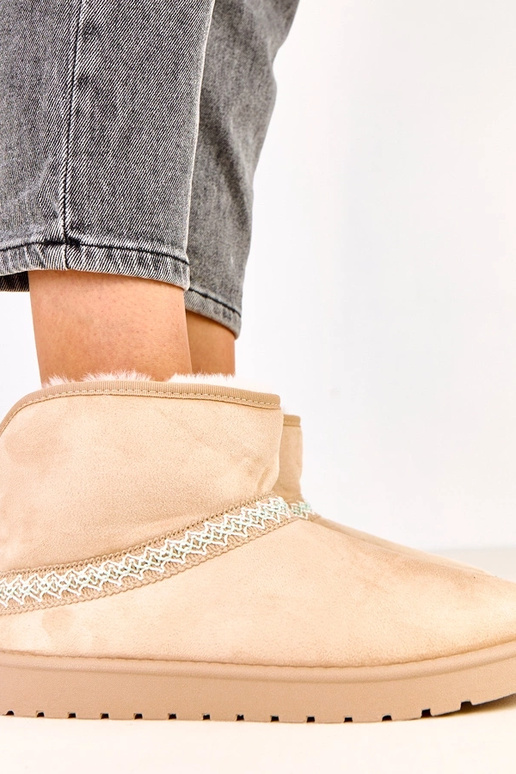 Smėlio spalvos žemi sniego batai iš...