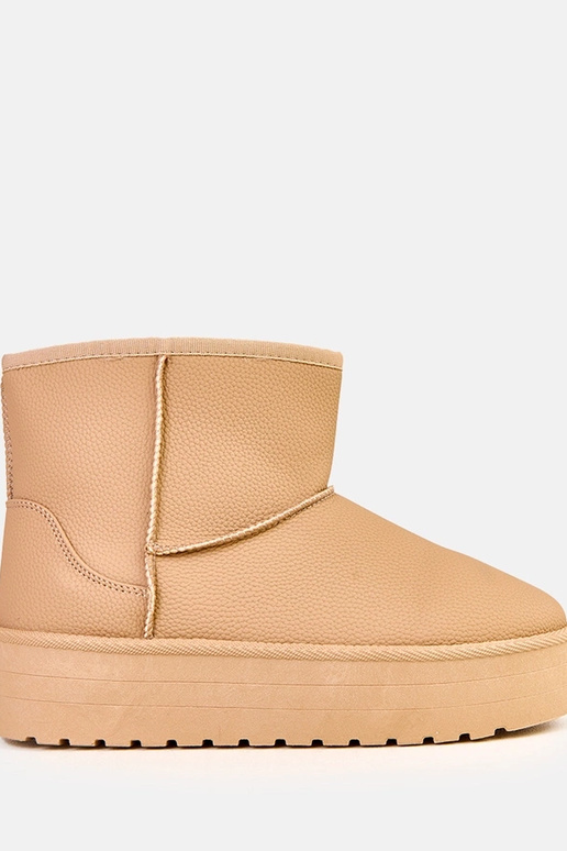 Rudi žemi sniego batai su platforma...