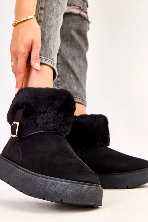 Juodi sniego batai su platforma...