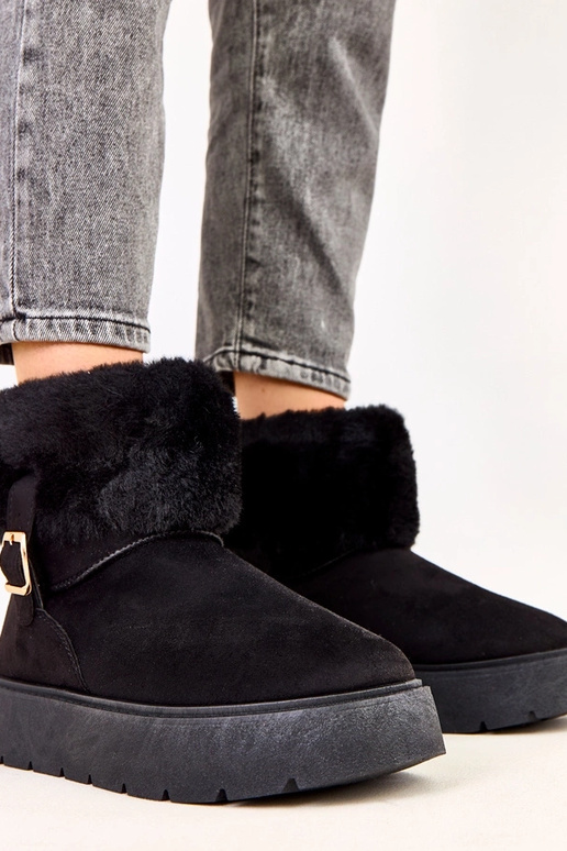 Juodi sniego batai su platforma...