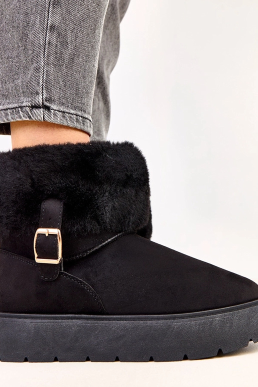 Juodi sniego batai su platforma...