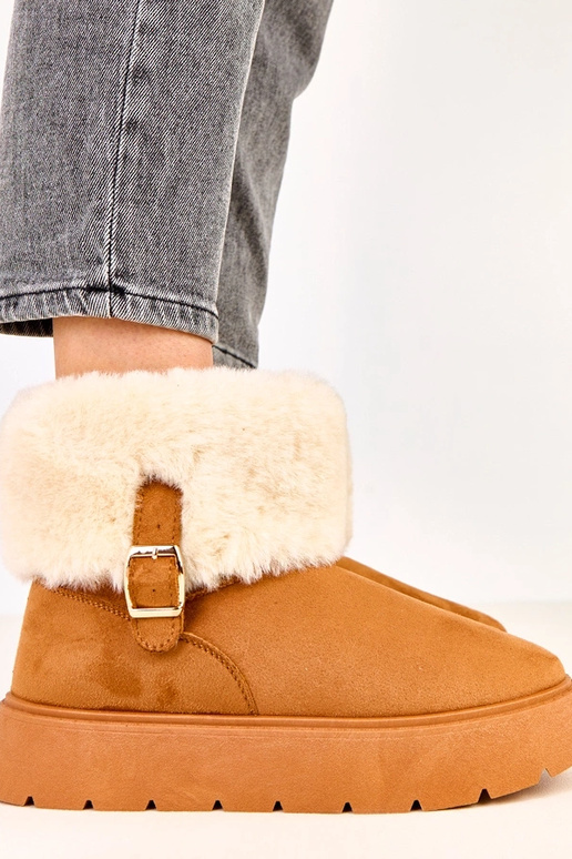 Rudi sniego batai su platforma puošti...