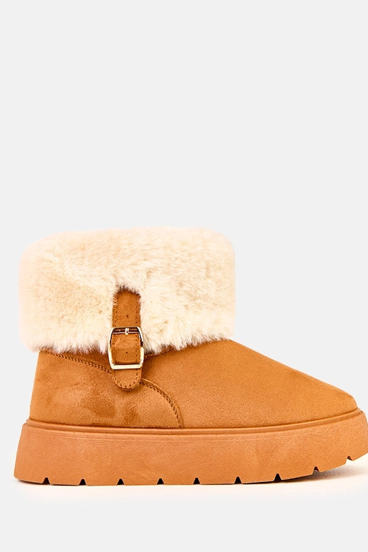 Rudi sniego batai su platforma puošti...