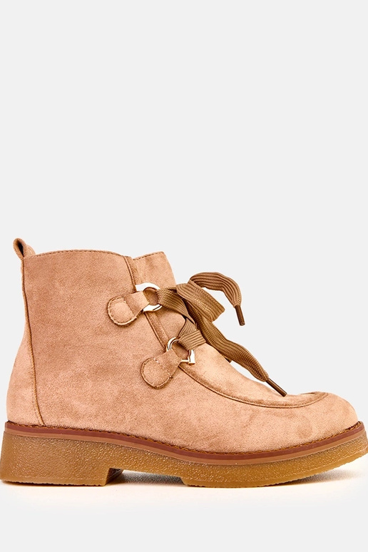 Smėlio spalvos šilti aulinukai su...