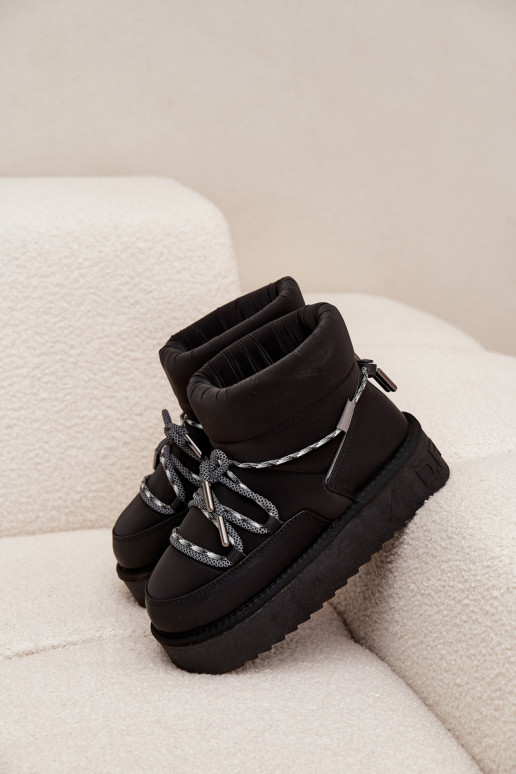 sniego batai su platforma D.Franklin DFSH371015 juodos spalvos