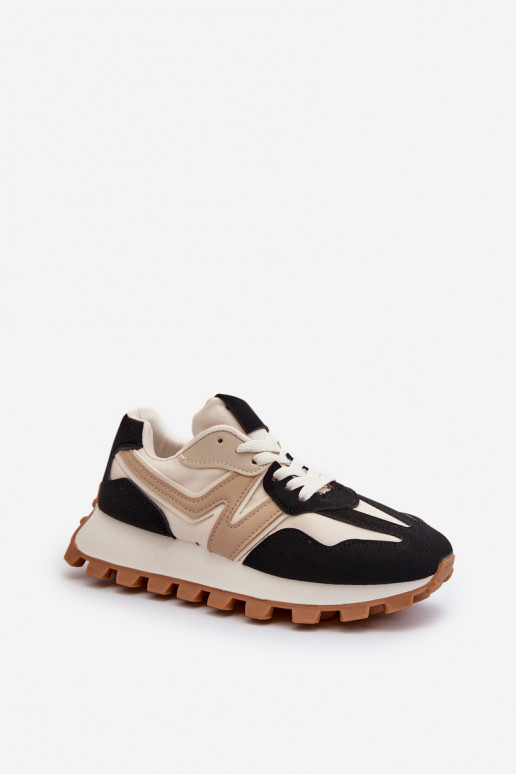 Sneakers modelio batai sportiniai bateliai Moteriškas juodos spalvos Kalelia