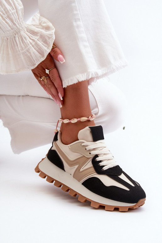 Sneakers modelio batai sportiniai bateliai Moteriškas juodos spalvos Kalelia