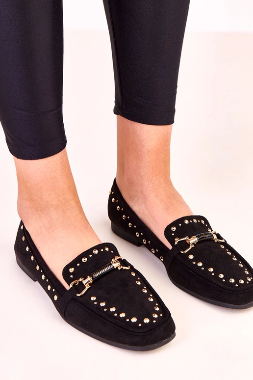 Juodos balerinų tipo bateliai iš...