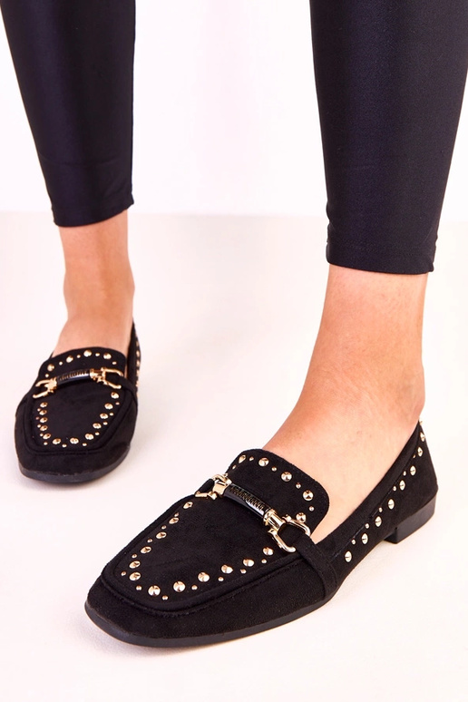 Juodos balerinų tipo bateliai iš...