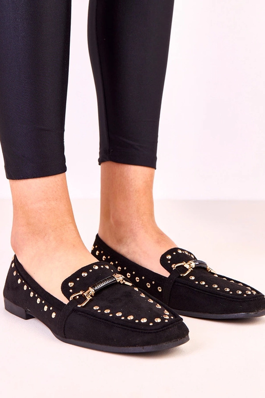 Juodos balerinų tipo bateliai iš...