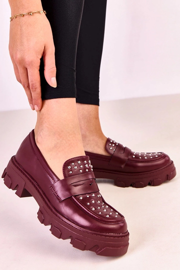 Bordo moteriški mokasinai...