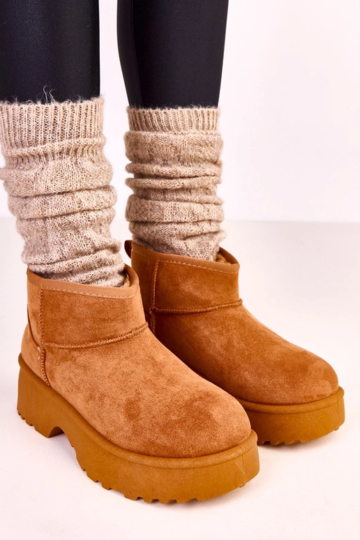 Rudi žemi sniego batai iš dirbtinio...