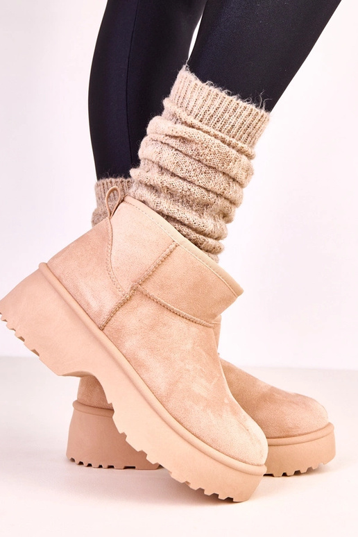 Smėliniai žemi sniego batai iš...