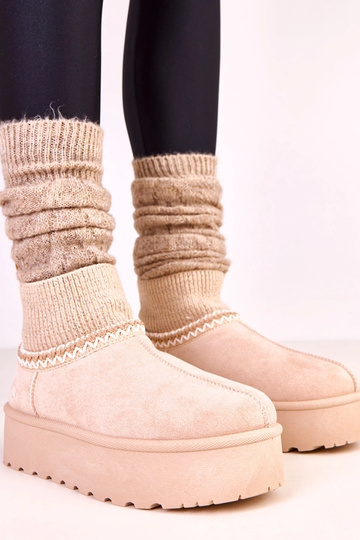 Smėliniai žemi sniego batai...