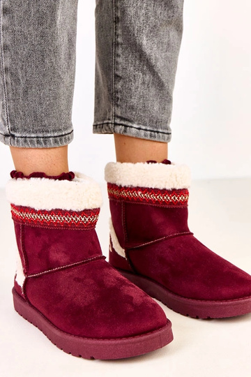 Bordo žemi sniego batai su...