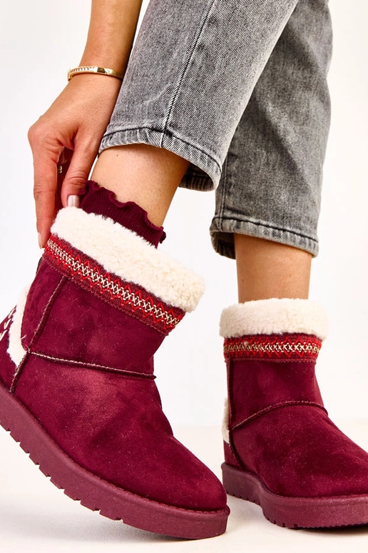 Bordo žemi sniego batai su...