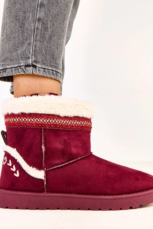 Bordo žemi sniego batai su...