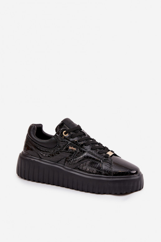 su lako efektu Sneakers modelio batai Moteriškas su platforma Lee Cooper LCJ-25-09-3870 juodos spalvos su lako efektu Sneakers modelio batai Moteriškas su platforma Lee Cooper LCJ-25-09-3870 juodos spalvos