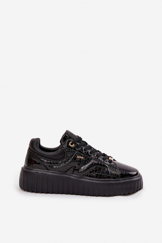 su lako efektu Sneakers modelio batai Moteriškas su platforma Lee Cooper LCJ-25-09-3870 juodos spalvos su lako efektu Sneakers modelio batai Moteriškas su platforma Lee Cooper LCJ-25-09-3870 juodos spalvos