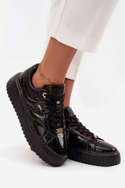 su lako efektu Sneakers modelio batai Moteriškas su platforma Lee Cooper LCJ-25-09-3870 juodos spalvos su lako efektu Sneakers modelio batai Moteriškas su platforma Lee Cooper LCJ-25-09-3870 juodos spalvos