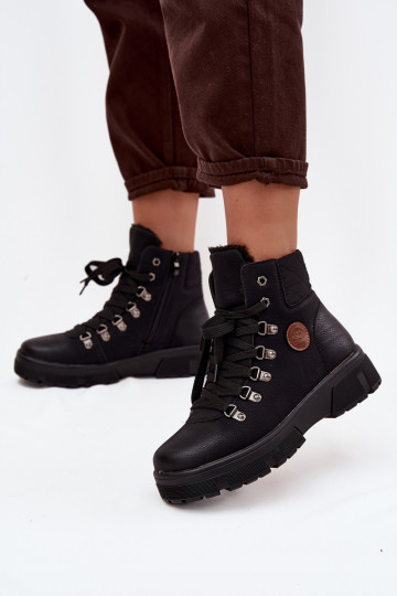 pašiltinti batai Moteriškas su platforma juodos spalvos Zaraine 2