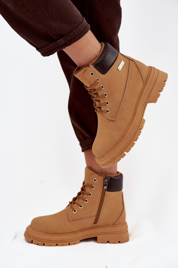 pašiltinti batai Moteriškas Į Pilį rudos spalvos Selinda