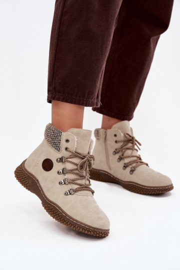 pašiltinti Aulinukai batai Moteriškas dramblio kaulo spalvos Zenaya