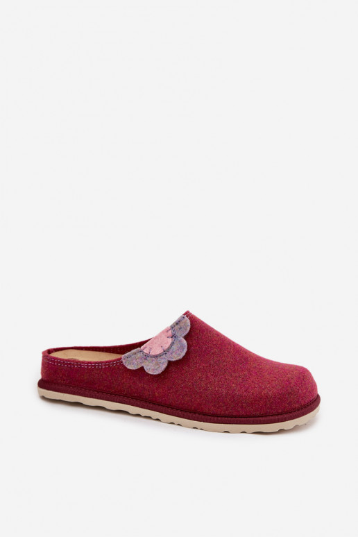 Šlepetės Moteriškas Su gėle Inblu CS000043 bordo spalvos Šlepetės Moteriškas Su gėle Inblu CS000043 bordo spalvos
