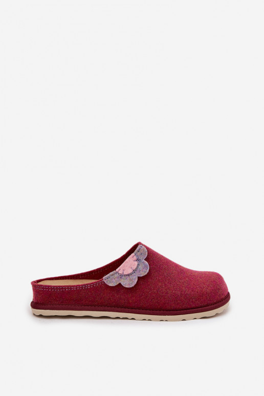Šlepetės Moteriškas Su gėle Inblu CS000043 bordo spalvos Šlepetės Moteriškas Su gėle Inblu CS000043 bordo spalvos