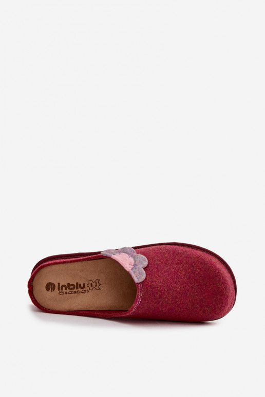 Šlepetės Moteriškas Su gėle Inblu CS000043 bordo spalvos Šlepetės Moteriškas Su gėle Inblu CS000043 bordo spalvos