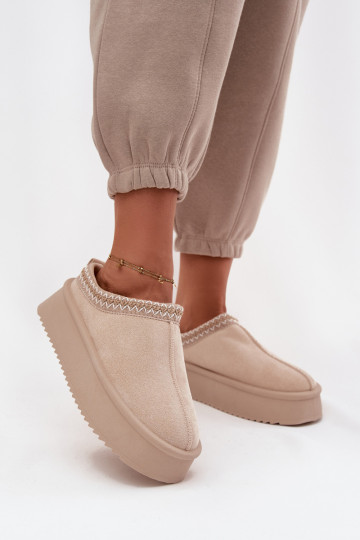 sniego batai MoteriškassuHaftem dramblio kaulo spalvos Pristina 2