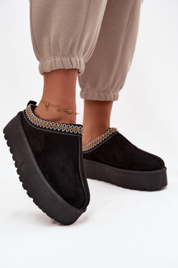 sniego batai Moteriškas Su puošniais Haftem juodos spalvos Jenira 2